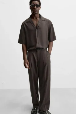 Clearance PANTALÓN PLIEGUES LYOCELL Hombre Pantalones