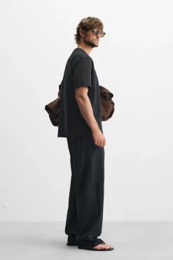 Fashion PANTALÓN POPELÍN LAVADO Hombre Pantalones