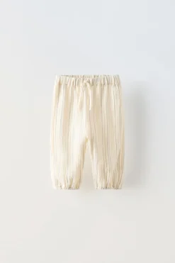 Niños ZARA 6 - 18 Meses·Conjuntos|6 - 18 Meses·Pantalones / Leggings<PANTALÓN RAYAS BAMBULA