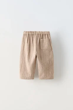 Niños ZARA 6 - 18 Meses·Pantalones / Leggings<PANTALÓN RAYAS CORDÓN