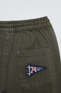 Niños ZARA 1½ - 6 Años·Pantalones / Leggings|6 - 18 Meses·Pantalones / Leggings<PANTALÓN RAYAS PARCHE