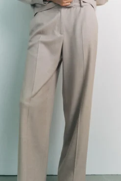 Fashion PANTALÓN RECTO Mujer Pantalones