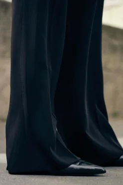 Outlet PANTALÓN RECTO BANDA LATERAL COMBINADA Mujer Pantalones