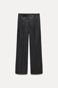 Hot PANTALÓN RECTO CON LANA ZW COLLECTION Mujer Pantalones