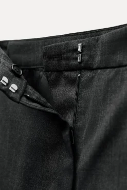 Hot PANTALÓN RECTO CON LANA ZW COLLECTION Mujer Pantalones