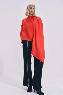 Best PANTALÓN RECTO CREMALLERAS ZW COLLECTION Mujer Pantalones