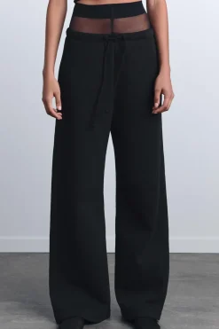 Outlet PANTALÓN RECTO FELPA Mujer Pantalones|Sudaderas / Joggers