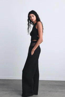 Outlet PANTALÓN RECTO FELPA Mujer Pantalones|Sudaderas / Joggers