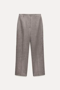 New PANTALÓN RECTO LANA 100% ZW COLLECTION Mujer Pantalones