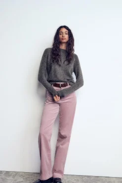 Outlet PANTALÓN RECTO PANA Mujer Pantalones