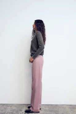 Outlet PANTALÓN RECTO PANA Mujer Pantalones