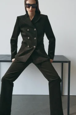 Online PANTALÓN RECTO PANA ZW COLLECTION Mujer Pantalones