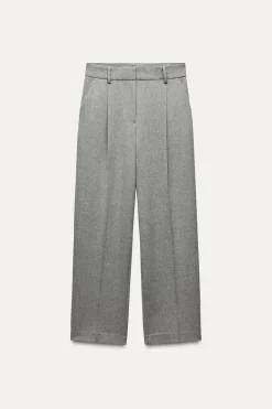 Outlet PANTALÓN RECTO PINZAS Mujer Pantalones