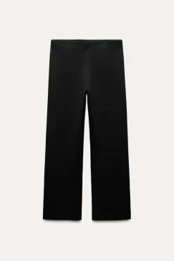 Online PANTALÓN RECTO PUNTO BOTONES LATERALES Mujer Pantalones|Cárdigan / Jerséis