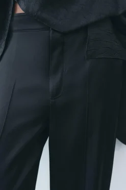 Outlet PANTALÓN RECTO SATINADO ZW COLLECTION Mujer Pantalones