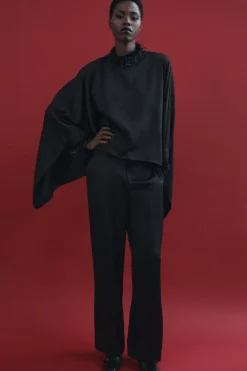 Outlet PANTALÓN RECTO SATINADO ZW COLLECTION Mujer Pantalones