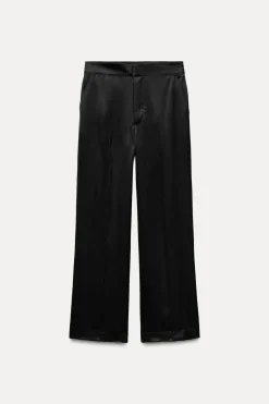 Outlet PANTALÓN RECTO SATINADO ZW COLLECTION Mujer Pantalones