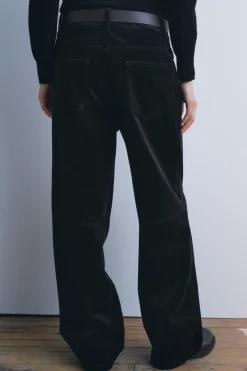 Online PANTALÓN RECTO TERCIOPELO ZW COLLECTION Mujer Pantalones