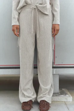 Outlet PANTALÓN RECTO TEXTURA Mujer Pantalones