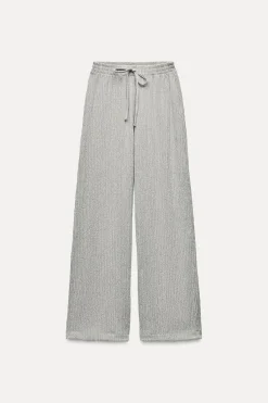 Outlet PANTALÓN RECTO TEXTURA Mujer Pantalones