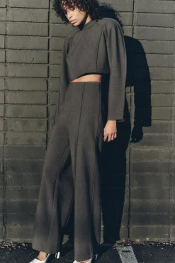 Fashion PANTALÓN RECTO TIRO ALTO Mujer Pantalones