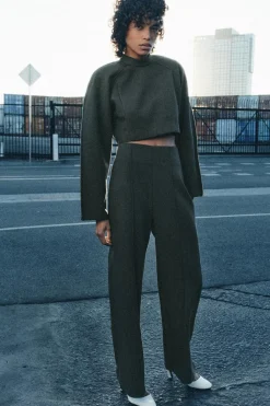 Fashion PANTALÓN RECTO TIRO ALTO Mujer Pantalones