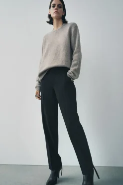 Clearance PANTALÓN RECTO TIRO BAJO ZW COLLECTION Mujer Pantalones