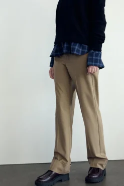 Outlet PANTALÓN RECTO VUELTA Mujer Pantalones