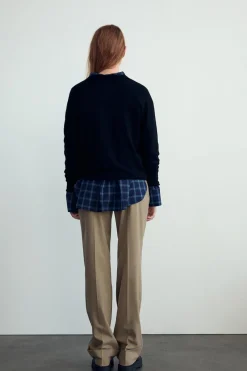 Outlet PANTALÓN RECTO VUELTA Mujer Pantalones