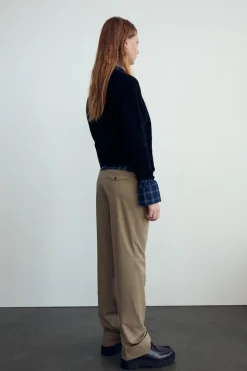 Outlet PANTALÓN RECTO VUELTA Mujer Pantalones