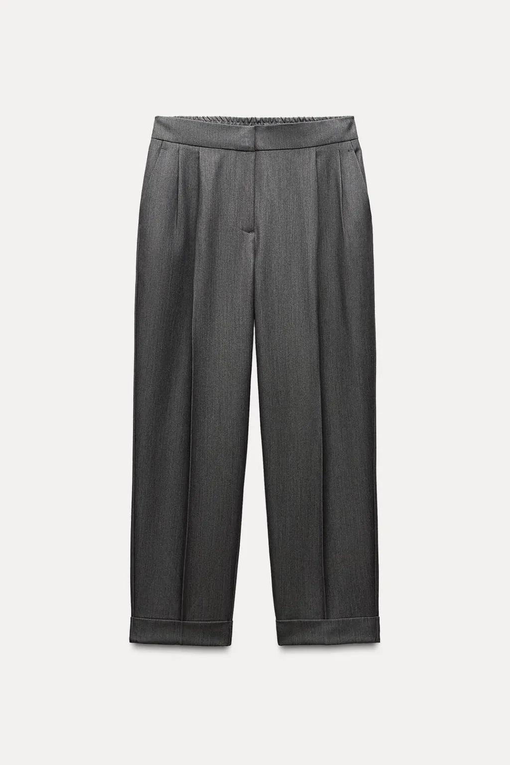 Hot PANTALÓN RECTO VUELTA BAJO Mujer Pantalones