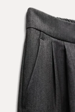 Hot PANTALÓN RECTO VUELTA BAJO Mujer Pantalones