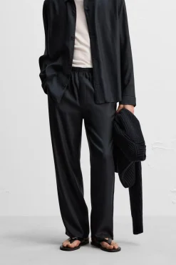 Online PANTALÓN RELAXED FIT 100% SEDA Hombre Pantalones