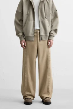 Online PANTALÓN RELAXED FIT COSTURAS Hombre Pantalones