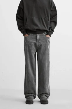 New PANTALÓN RELAXED FIT PANA Hombre Pantalones