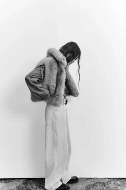 Online PANTALÓN RELAXED OVERSIZE PANA TIRO MEDIO Mujer Pantalones