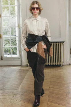 Best PANTALÓN RELAXED PANA ZW COLLECTION Mujer Pantalones