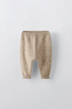 Niños ZARA 0 - 6 Meses·Punto|0 - 6 Meses·Leggings / Polainas<PANTALÓN SAROUEL CON LANA Y CASHMERE