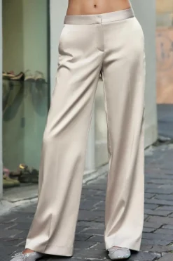 Discount PANTALÓN SATINADO Mujer Pantalones