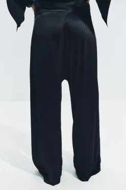 Online PANTALÓN SATINADO ASIMÉTRICO ZW COLLECTION Mujer Pantalones