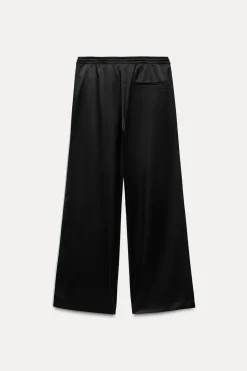 Outlet PANTALÓN SATINADO BANDA LATERAL Mujer Pantalones