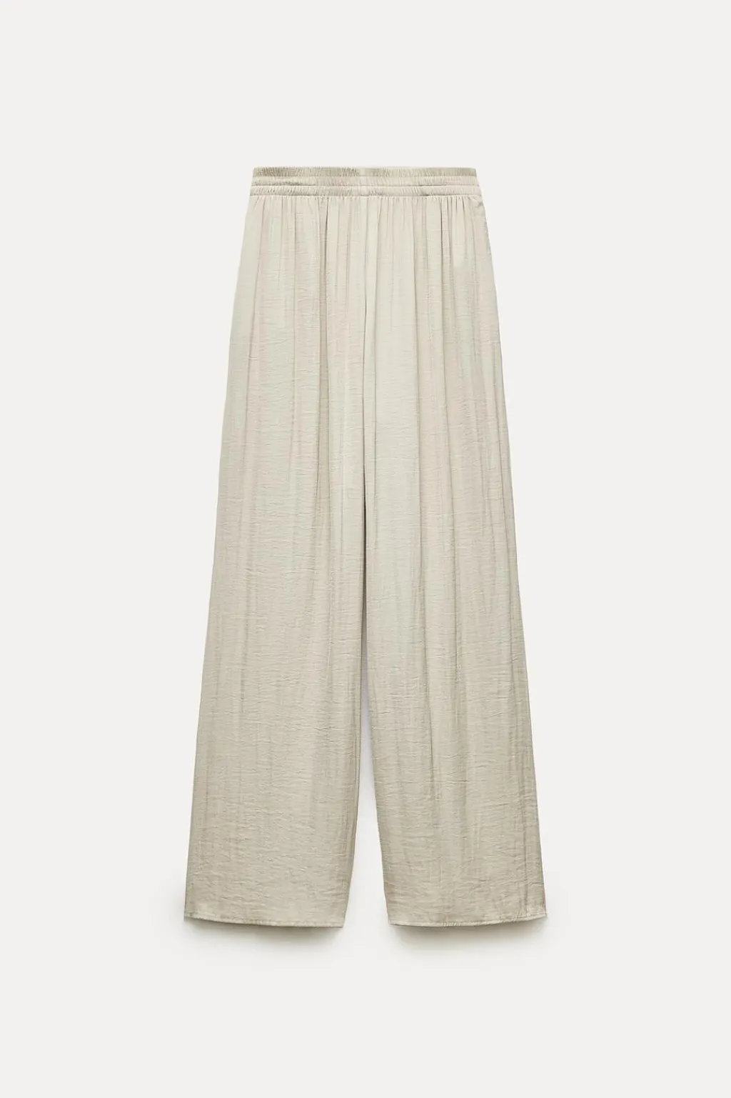 Hot PANTALÓN SATINADO CINTURA ELÁSTICA Mujer Pantalones