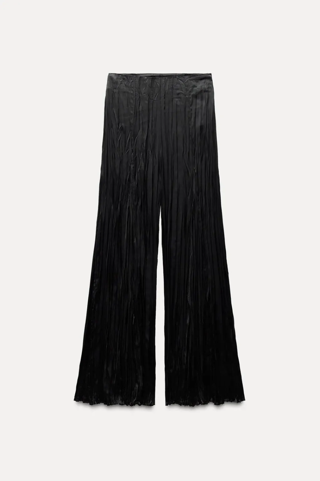 Discount PANTALÓN SATINADO EFECTO ARRUGADO Mujer Pantalones