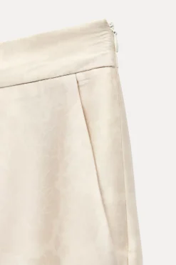 Online PANTALÓN SATINADO ESTAMPADO FLORAL Mujer Pantalones