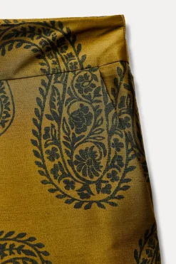 Fashion PANTALÓN SATINADO ESTAMPADO Mujer Pantalones