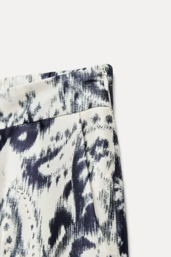 Fashion PANTALÓN SATINADO ESTAMPADO Mujer Pantalones