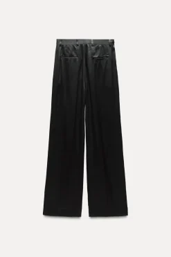 Fashion PANTALÓN SATINADO LAZO ZW COLLECTION Mujer Pantalones