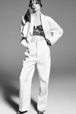 Fashion PANTALÓN SATINADO PINZAS ZW COLLECTION Mujer Pantalones