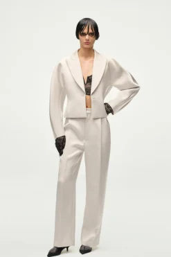 Fashion PANTALÓN SATINADO PINZAS ZW COLLECTION Mujer Pantalones