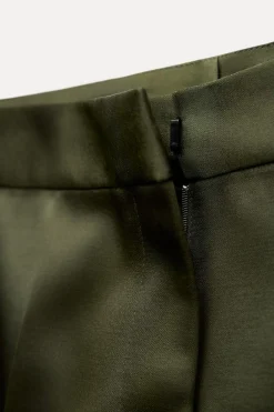 Fashion PANTALÓN SATINADO TIRO ALTO Mujer Pantalones